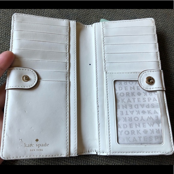 Authentic Green Kate Spade Long Wallet Clutch ♠️ - Picture 8 of 10